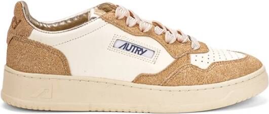 Autry Ivoor Leren Sneakers met Lurex Inzetstukken - Foto 2
