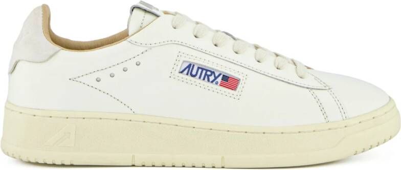 Autry Witte Blauwe Klassieke Leren Sneakers White Heren