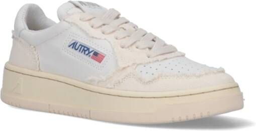 Autry Sneakers met paneeldesign en distressed effect Wit Heren