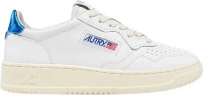 Autry Witte en Blauwe Medalist Low Sneakers White Dames