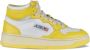 Autry Witte en Gele Leren Sneakers Yellow Dames - Thumbnail 1