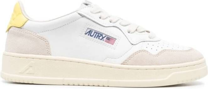 Autry Witte Gele Sneakers Ls54