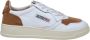 Autry Witte Karamel Leren Sneakers Ss24 Multicolor Dames - Thumbnail 1