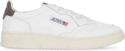 Autry Witte Lage Leren Sneakers voor Mannen Wit Heren