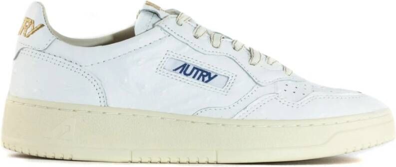 Autry Witte lage sneakers met geperforeerde neus