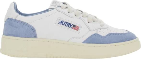 Autry Vintage stijl Sneakers met suède accenten White Heren