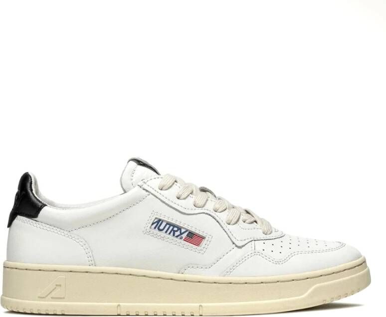 Autry Witte Lage Sneakers van Leer