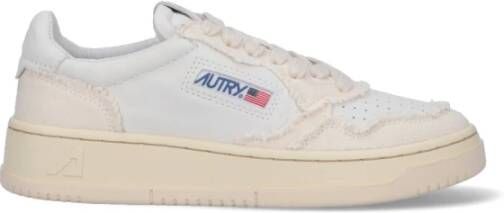 Autry Sneakers met paneeldesign en distressed effect Wit