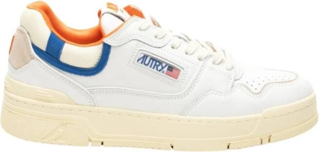 Autry Witte Lage Top Leren Sneakers White Dames