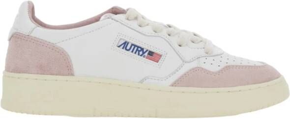 Autry Leren sneakers met suède versterkingen Multicolor Dames