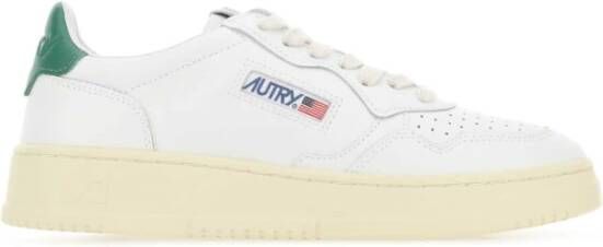 Autry Witte lederen medaillewinnaar sneakers Wit Dames