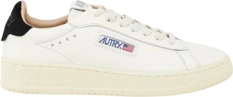 Autry Zwarte Sneakers met Logo Patch White Dames