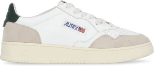 Autry Witte Leren en Stoffen Sneakers voor Vrouwen Wit Heren