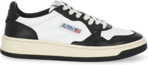 Autry Witte Leren en Stoffen Sneakers White Heren