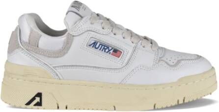 Autry Witte Leren en Suède Sneakers White Heren