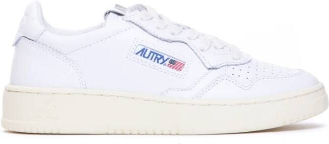 Autry Witte Leren Lage Sneakers