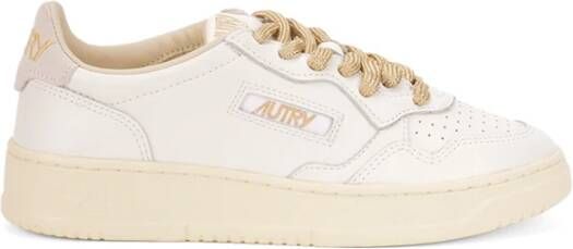 Autry Leren lage sneakers met suède inzetstuk