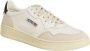 Autry Witte leren sneakers met groene hiel geïnspireerd op jaren 80 design White Heren - Thumbnail 15
