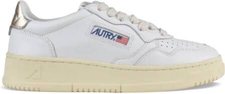 Autry Witte Leren Lage Sneakers White Dames