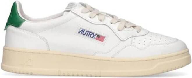 Autry Witte Leren Medalist Sneakers Wit Dames