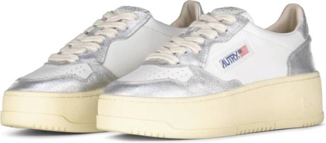 Autry Metallic Finish Sneakers met Kleurblok Ontwerp
