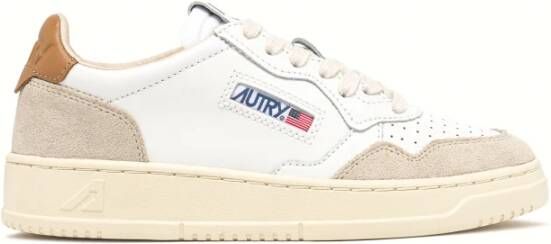 Autry Witte Leren Sneaker met Suède Detail - Foto 2
