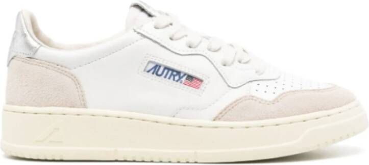 Autry Witte Leren Sneakers Medalist