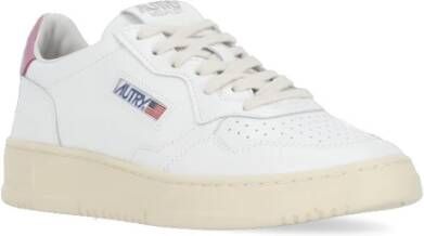 Autry Witte Leren en Stoffen Sneakers voor Vrouwen White Dames