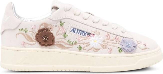 Autry Witte Leren Sneakers met Bloe borduursel - Foto 2