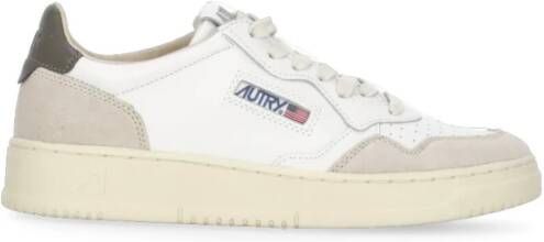 Autry Witte leren sneakers met contrasterende details