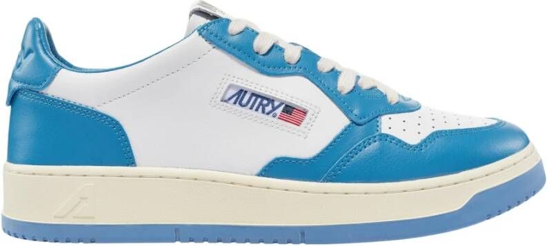 Autry Witte Leren Sneakers met Lage Zool