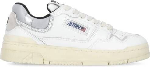 Autry Witte Leren Sneakers met Logodetails