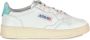 Autry Witte leren sneakers met ronde neus en geborduurd logo Wit Dames - Thumbnail 14