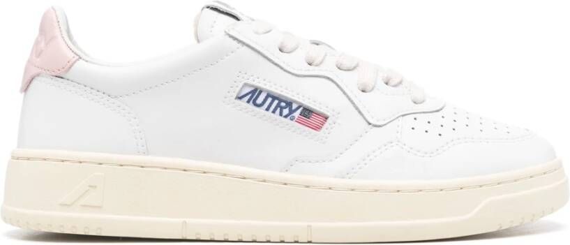 Autry Witte Leren Sneakers met Iconische Achterzak White Dames - Foto 2