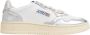 Autry Witte Leren Sneakers met Zilveren Details White Dames - Thumbnail 5