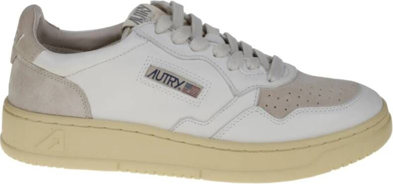 Autry Witte Leren Sneakers Ss23 Wit Dames