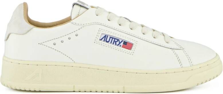Autry Witte Leren Sneakers voor Mannen White Heren