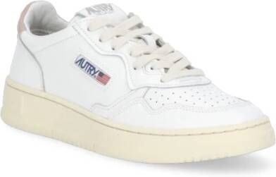 Autry Witte Leren Sneakers met Iconische Achterzak White Dames