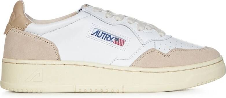 Autry Vintage-geïnspireerde lage Ls58 suède sneakers White Heren