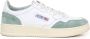 Autry Medalist Lage Sneakers Wit en Militair Groen Suède White Heren - Thumbnail 9
