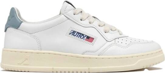 Autry Wit Blauw Medalist Lage Sneaker White Heren