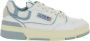 Autry Witte Logo Patch Sneakers Lederen Mix White Dames - Thumbnail 1