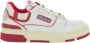 Autry Witte Logo Patch Sneakers Lederen Mix White Dames - Thumbnail 1