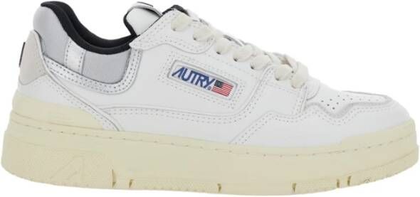 Autry Low-Top Sneakers Clc Classic White Leather Low-Top Sneakers in wit