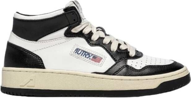 Autry Witte Mid Basketbalschoenen White Dames