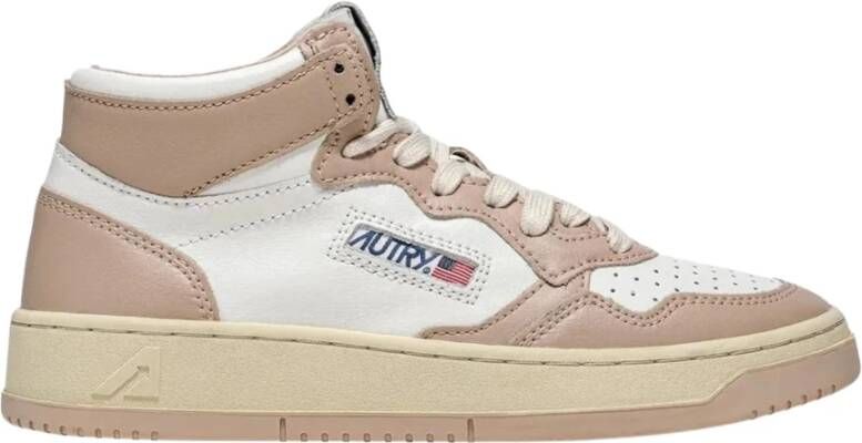 Autry Mushroom Bicolour High Top Sneakers Wit Dames