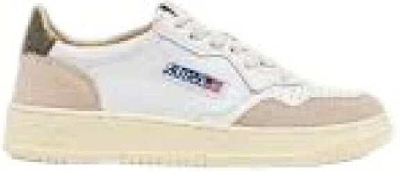 Autry Witte Militair Groene Lage Sneakers
