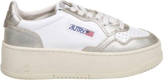 Autry Witte Platform Lage Sneaker