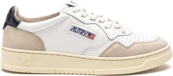 Autry Blauw Wit Sneakers Medalist Suede Panel Multicolor Heren - Foto 11