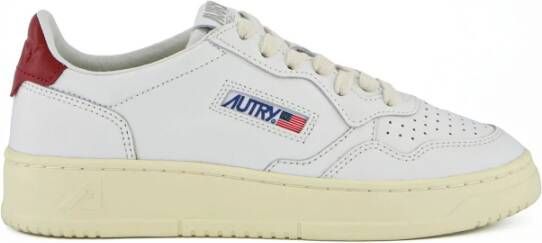 Autry Witte Rode Medalist Sneakers White Heren